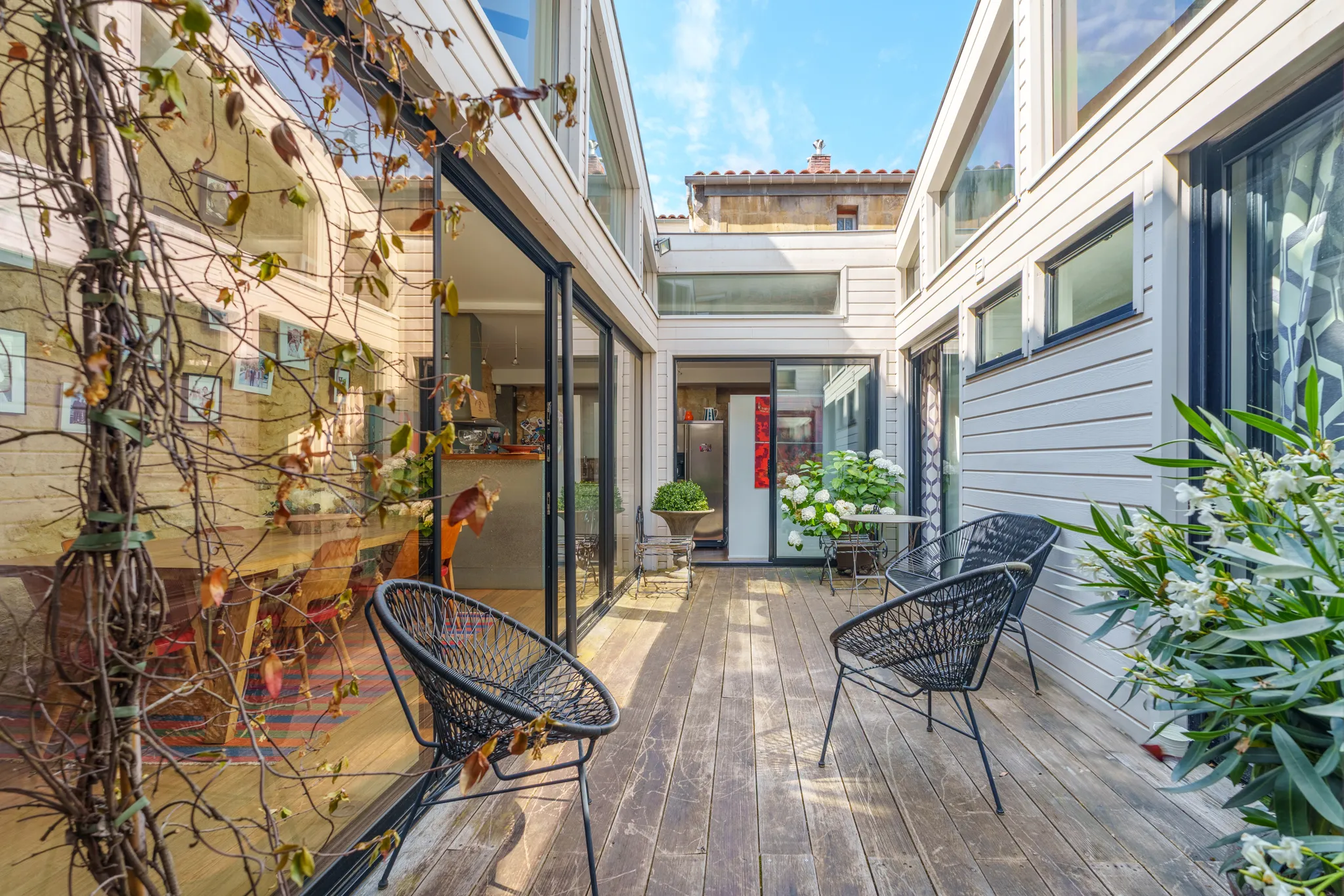 Cour intérieure, maison de ville