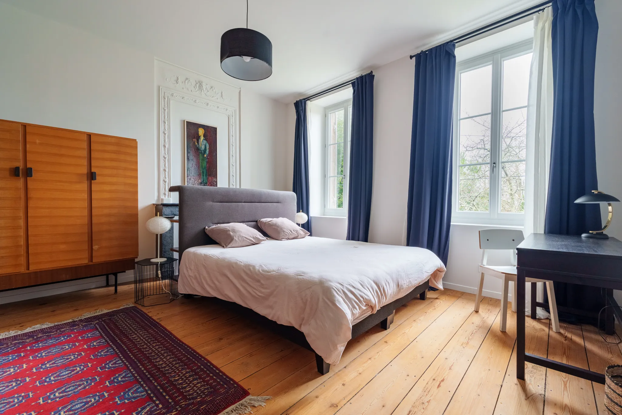 Chambre parentale, décor vintage